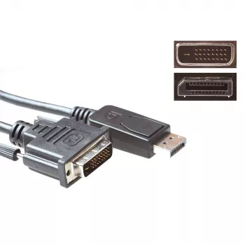ACT Cable convertidor DisplayPort macho a DVI macho 3,00 m
