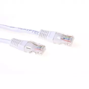 ACT cable de red U/UTP CAT6A blanco 3 m con conectores RJ45