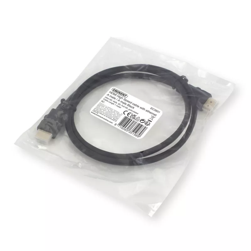 Ewent EC3901 cable HDMI 1 m HDMI tipo A (estándar) negro