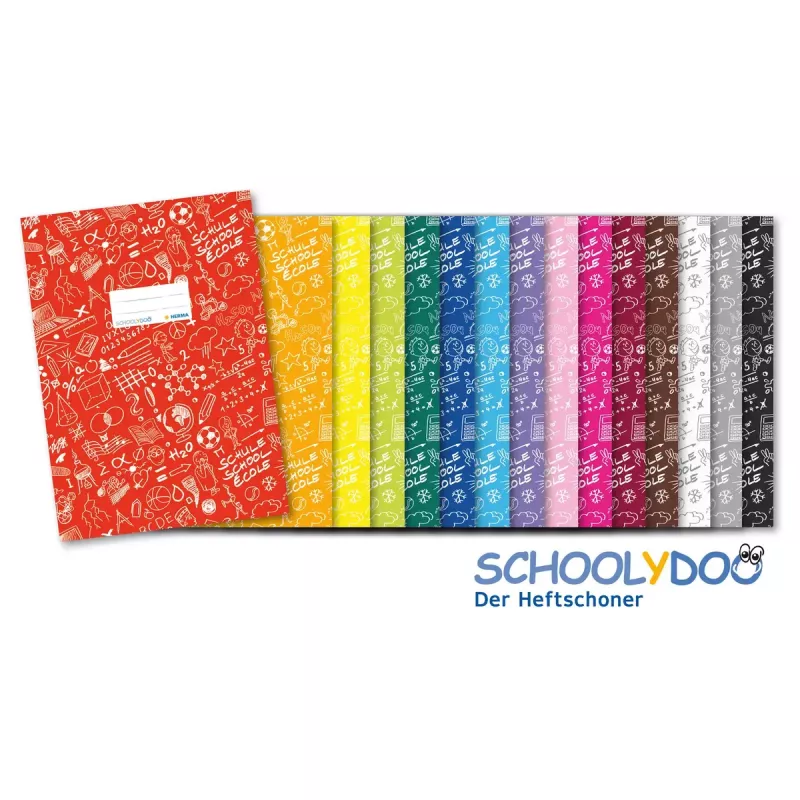 HERMA 19415 forro para cuadernos SCHOOLYDOO, A5, azul, polipropileno