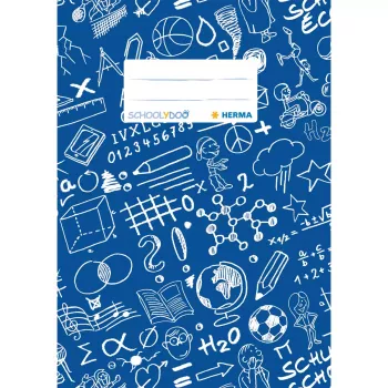HERMA 19415 forro para cuadernos SCHOOLYDOO, A5, azul, polipropileno