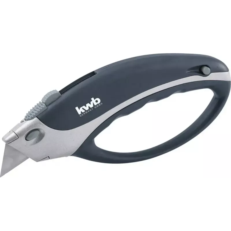 Cúter KWB 013400 negro hoja de afeitar 170 mm de largo hoja de 6 cm