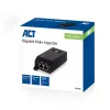 ACT AC4438 inyector PoE+ Gigabit, 10/100/1000 Mbit/s, IEEE 802.3/802.3ab/802.3af/802.3at/802.3u, 30 V, 100-240 V, negro