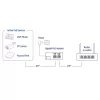 ACT AC4438 inyector PoE+ Gigabit, 10/100/1000 Mbit/s, IEEE 802.3/802.3ab/802.3af/802.3at/802.3u, 30 V, 100-240 V, negro