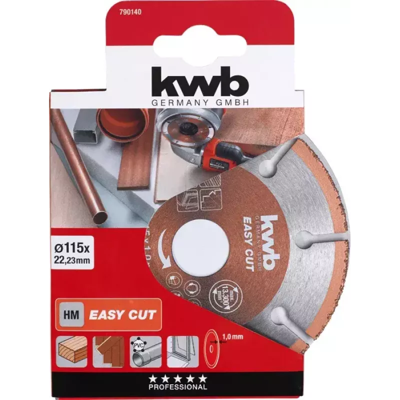Disco de corte KWB EASY CUT carburo universal 11,5 cm