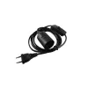Cable de alimentación Eurolite 51100666 negro 1,7 m H05VV-F 230 V