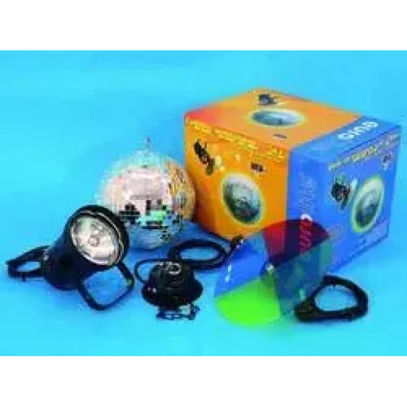 Set de bola de espejos 20 cm Eurolite Multicolour 30W 230V