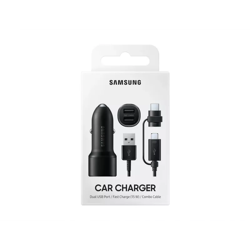 Samsung EP-L1100WBEGWW cargador móvil universal negro para coche con adaptador de mechero