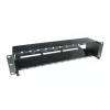 Panel de fibra ACT High Density 2HE para 12 casetes MTP®-MPO / placas adaptadoras Keystone