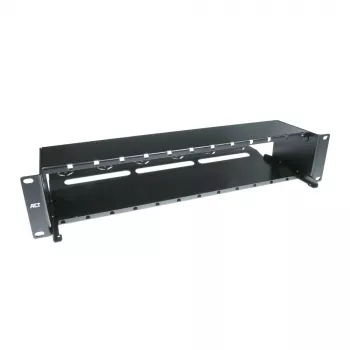 Panel de fibra ACT High Density 2HE para 12 casetes MTP®-MPO / placas adaptadoras Keystone