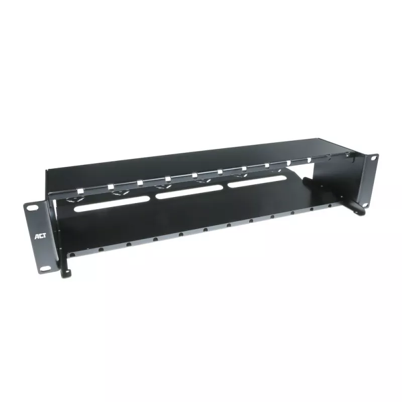 Panel de fibra ACT High Density 2HE para 12 casetes MTP®-MPO / placas adaptadoras Keystone