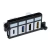 ACT Placa adaptadora para 4 x Keystone FTP, adaptador, negro, 1 ud.