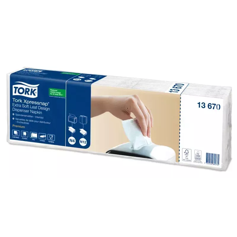 Servilletas de papel Tork 13670 blancas 500 uds.