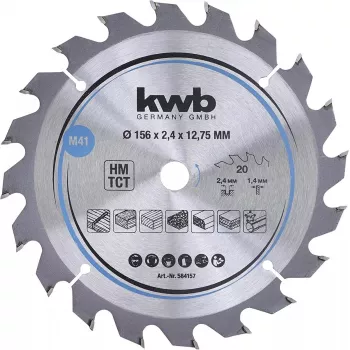 Hoja de sierra circular KWB 584157 18,4 cm para tableros de partículas madera dura plástico madera blanda