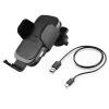 Hama FC10 Motion smartphone negro, metálico mechero de coche carga inalámbrica carga rápida coche