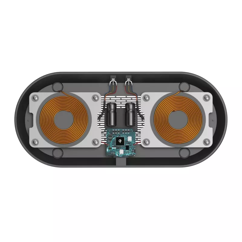 Hama QI-FC10 DUO smartphone negro AC carga inalámbrica carga rápida interior