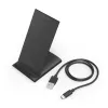 Hama QI-FC10S smartphone negro USB carga inalámbrica carga rápida interior