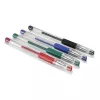 Bolígrafo de gel con capuchón Hama Basic negro, azul, verde, rojo 4 uds.