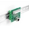 DeLOCK conector hembra RJ50 a regleta con botón a presión para carril DIN en ángulo