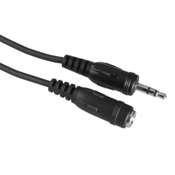 Cable de audio Hama 00205104 2,5m conector macho 3,5mm a conector hembra Negro