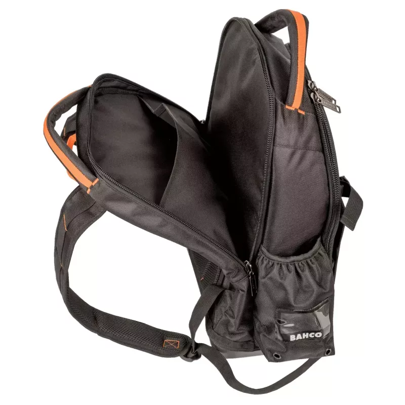 Mochila Bahco 4750FB8 diseño robusto y ligero con múltiples bolsillos