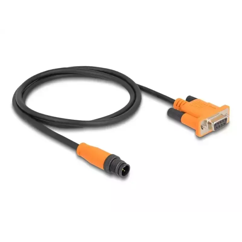 DeLOCK cable M12 CAN-Bus codificado A de 5 polos conector macho a conector hembra D-Sub 9 1 m