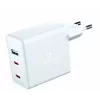 SWISSTEN cargador de viaje GaN 70W 2×USB-C cargador rápido para portátiles y teléfonos