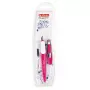 Estilográfica Herlitz my.pen sistema de carga por cartuchos rosa blanco