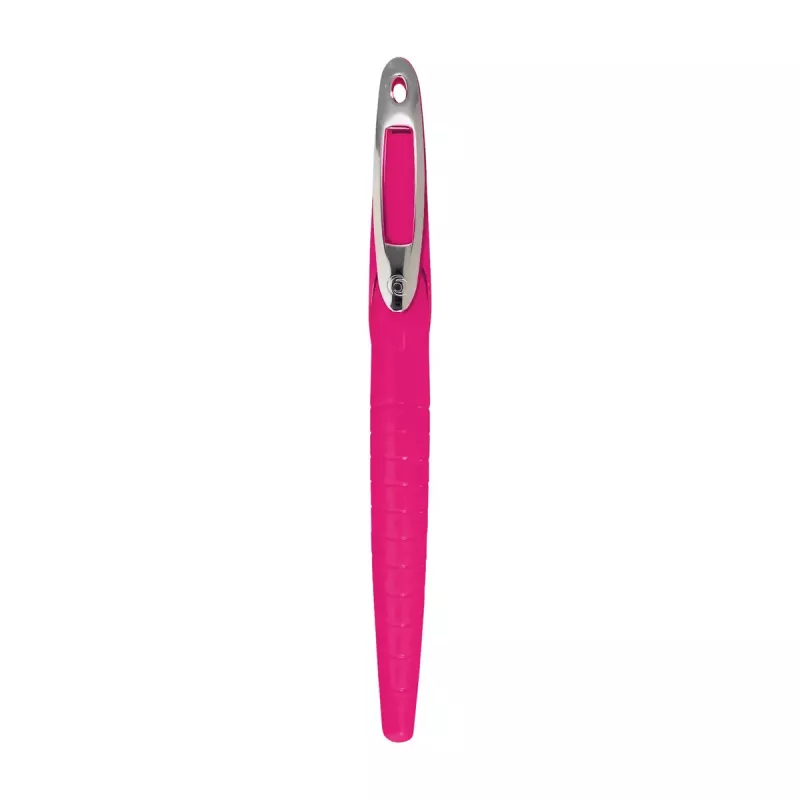 Estilográfica Herlitz my.pen sistema de carga por cartuchos rosa blanco
