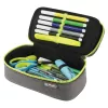 Estuche Herlitz beatBox ABC poliéster gris amarillo 225x120x70mm