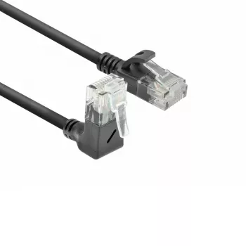 ACT Negro 3 metros Cable de red U/UTP CAT6A LSZH Slimline con RJ45 DC4903