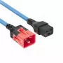 ACT Cable de alimentación C19 IEC Lock - C20 IEC Lock Dual Locking azul 1 m, PC3634