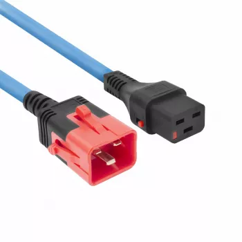 ACT Cable de alimentación C19 IEC Lock C20 IEC Lock Dual Locking azul 3 m 250 V 16 A