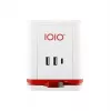 Regleta de enchufes Olympia SW 1000 – 3 tomas AC, cable de 1,5 m, 230 V/16 A, rojo y blanco