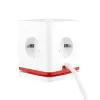 Regleta de enchufes Olympia SW 1000 – 3 tomas AC, cable de 1,5 m, 230 V/16 A, rojo y blanco