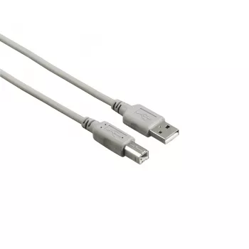 Hama 00200902 Cable USB USB 2.0 5 m USB A USB B Gris