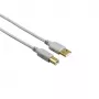Hama 00200903 Cable USB USB 2.0 1,5 m USB A USB B Gris