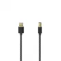 Hama 00201001 Cable USB USB 2.0 1,5 m USB A USB B Negro, plateado