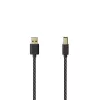 Hama 00201001 Cable USB USB 2.0 1,5 m USB A USB B Negro, plateado