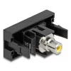 DeLOCK Easy 45 Toma de conexión RCA negra amarilla conector hembra conector hembra