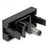 DeLOCK Easy 45 Toma de corriente DC negra conector hembra conector macho 45mm