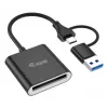 Lector de tarjetas Equip 245461 USB 3.2 Gen 2 Type-C negro CFexpress 2.0