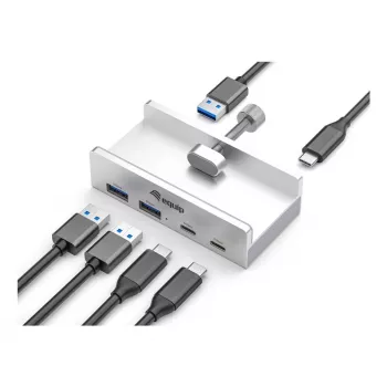 Equip 128967 hub de interfaces USB 3.2 Gen 1 (3.1 Gen 1) Type-A 5000 Mbit/s aluminio