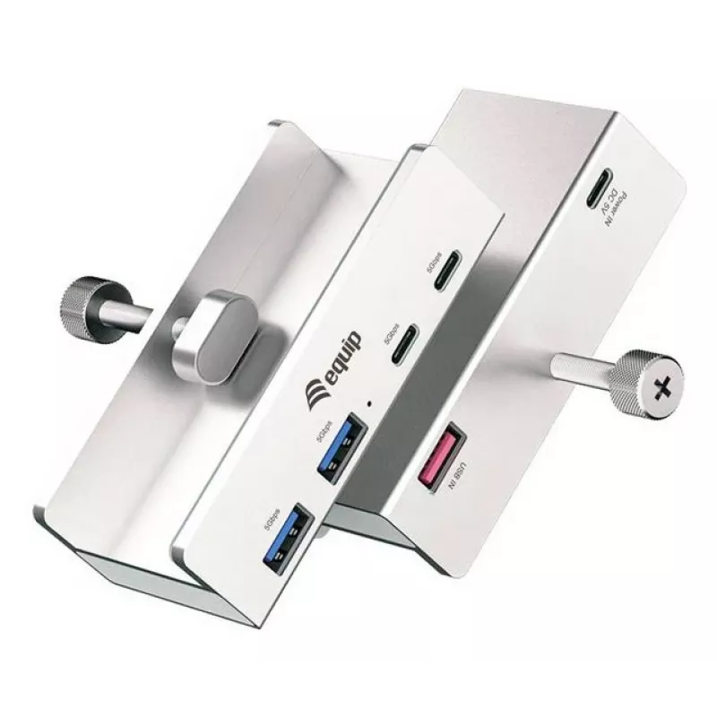 Equip 128967 hub de interfaces USB 3.2 Gen 1 (3.1 Gen 1) Type-A 5000 Mbit/s aluminio
