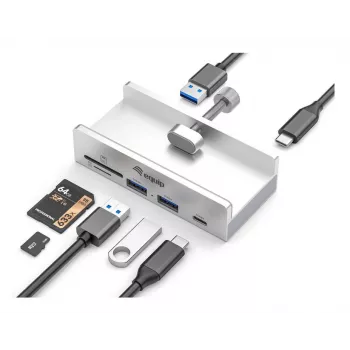 Equip 128968 hub de interfaces USB 3.2 Gen 1 (3.1 Gen 1) Type-A 5000 Mbit/s aluminio