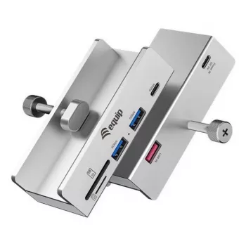 Equip 128968 hub de interfaces USB 3.2 Gen 1 (3.1 Gen 1) Type-A 5000 Mbit/s aluminio
