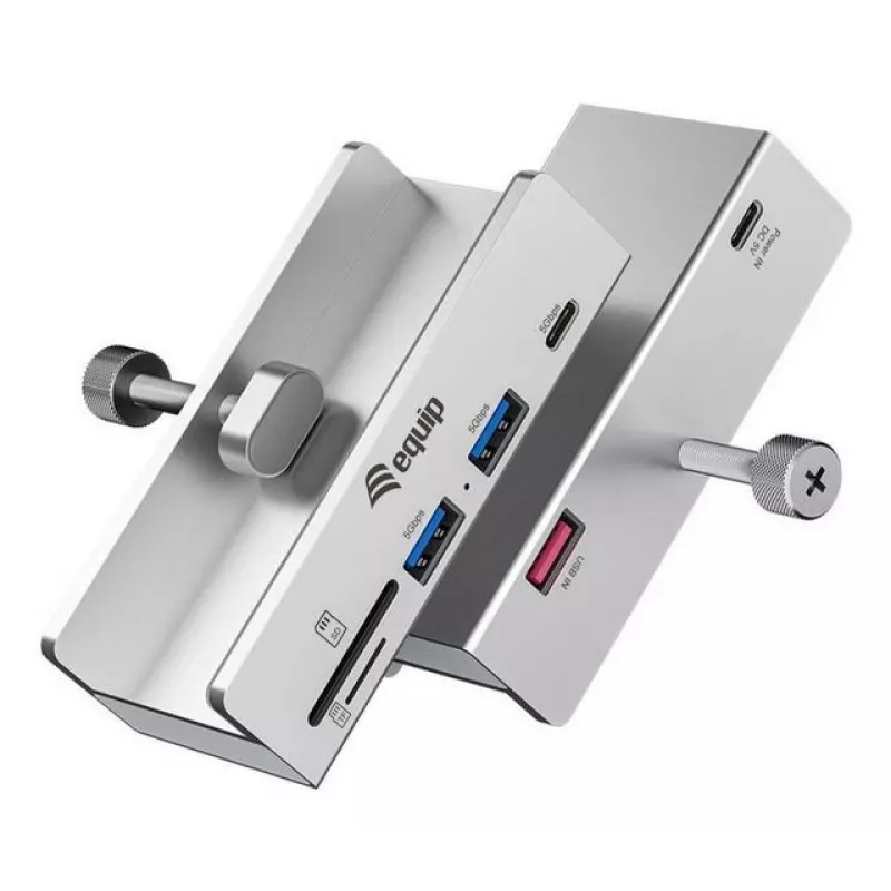 Equip 128968 hub de interfaces USB 3.2 Gen 1 (3.1 Gen 1) Type-A 5000 Mbit/s aluminio