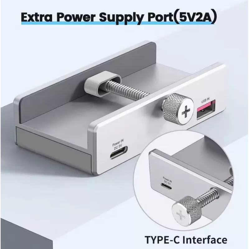 Equip 128968 hub de interfaces USB 3.2 Gen 1 (3.1 Gen 1) Type-A 5000 Mbit/s aluminio
