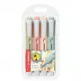 Rotulador fluorescente STABILO swing cool NatureCOLORS estuche de 4 beige verde rosa
