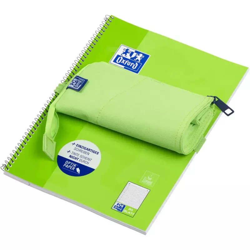 Estuche blando Oxford 400183591 verde 220x70x90 mm